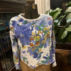 Maeve Anthropologie Caitlin Boxy Cotton Tee